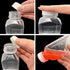 MYYZMY 3 8 Pcs Ounce Plastic Juice Bottles, Reusable Bulk Beverage Containers for Juice, Milk and Other Beverages