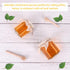 6 oz 30-Pack SZUAH Mini Glass Honey Jars | Honey Jars with Wood Dippers, Gold Lids, Gift Bags, Bee Charms, Labels