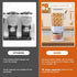 Cereal Dispenser Countertop 2 Pack with Bowls, 5.5 QT Dry Food Dispenser Snack Organizer Containers for Kitchen