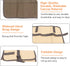 Camping Utensil Bag, Knife Roll Bag for Chefs, Canvas Roll Up Culinary Bag for Cooking, Camping, Tableware Storage