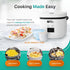 EMSON 4 (8 Rice Robot Rice Cooker Family Size Cup Uncooked Cups Cooked) Electric Rice Maker | PFAS-Free Ceramic