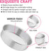 E-far 6 Inch Cake Pan Set of 3, Stainless Steel Round Smash Cake Baking Pans, Non-Toxic & Dishwasher Safe