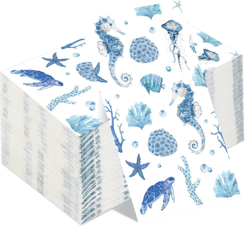Geyoga 200 Pcs Guest Napkins 2 Ply Disposable Decorative Guest Towel Napkins