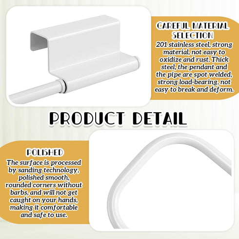 12.4 Inches Steel(White,1 Yaocom Cabinet Door Paper Towel Holder Camper Under Sink No Drilling Paper Towel Storage