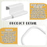 12.4 Inches Steel(White,1 Yaocom Cabinet Door Paper Towel Holder Camper Under Sink No Drilling Paper Towel Storage