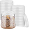Tessco for you 24 Pieces Yogurt Container Lids Clear Plastic Jar Lids