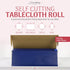 54in 100 Grandipity Plastic Tablecloth Roll - x Ft. Navy Blue Plastic Table Cloths for Parties Disposable with Cutter
