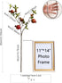 Forlaoers 4pcs 31" Tall Red Berries Pomegranate Faux Plants Stem Fake Tree Branches with Fruits Leaves Artificial