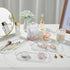 SheeChung Clear Acrylic Vanity Tray, 2 Pack, 9.65 in x 4.5 in x 0.79 in, Sturdy Countertop Sink Tray Dispenser