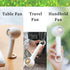 Portable Mini Handheld Fan, Rechargeable Personal Lash Fan for Women Makeup, 2 Speeds for Indoor Outdoor Travel - White