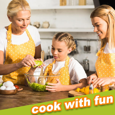Wooden Cooking Utensil Set - Cute Spatula Set, Funny Bamboo Kitchenware, Unique Mother's Day Gifts for Cooks,