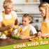 Wooden Cooking Utensil Set - Cute Spatula Set, Funny Bamboo Kitchenware, Unique Mother's Day Gifts for Cooks,