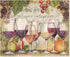 Cut N' Funnel Wine Country Designer Flexible Plastic Cutting Board Mat - Made in the USA, Decorative, Easy to Clean
