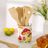 Countertops Nefelibata Mushroom Ceramic Utensil Holder Rustic Functional Utensil Crock Kitchen Storage Decor Perfect