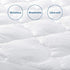Twin Mattress Pad Cover, Pillow Top Quilted Fitted Mattress Protector for Kids, Soft Breathable Down Alternative