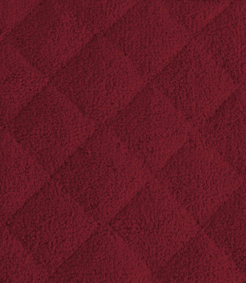DII Basic Terry Collection Quilted Potholder, 100% Cotton, Wine, 3 Piece
