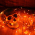 12 Pack 7 20 Orange Halloween Lights Battery Operated String Lights Feet Led Fairy Lights Waterproof Mini Lights Silver