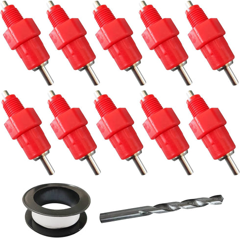 Chicken Waterer Nipples Automatic Poultry Watering Nipples Chicken Drinkers (dht, 10pcs)