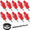 Chicken Waterer Nipples Automatic Poultry Watering Nipples Chicken Drinkers (dht, 10pcs)