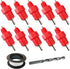 Chicken Waterer Nipples Automatic Poultry Watering Nipples Chicken Drinkers (dht, 10pcs)