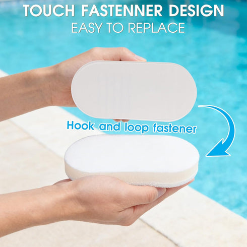 5 Pack TidyMister Hot Tub & Spa Scrub Pad Flexible Handheld Non-Scratch Scouring Pads, Pool Tile & Surface Cleaning