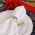 Silver Napkin Ring Set of 12 - Metal Holders for Cloth Napkins, Wedding Thanksgiving Party Decor