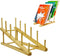GYSLEOT Book Display Stand Holder, 5-Tier Wooden Book Rack Organizer For Magazines, Tabletop