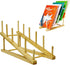 GYSLEOT Book Display Stand Holder, 5-Tier Wooden Book Rack Organizer For Magazines, Tabletop