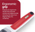 Zyliss Right Scoop Ice Cream Scoop, Ergonomic, Dishwasher-Safe for Gelato, Sorbet, Frozen Yogurt, Red
