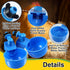 50 Packs Tanlade Chicken Waterer Chicken Feeder, Automatic Waterer Kit for Poultry Duck Goose Turkey Bunny (Blue)