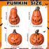 Vertintong 80 Pcs Halloween Miniature Pumpkin Figurines Mini Resin Fake Pumpkin Creepy Craft for Halloween Village Doll