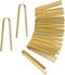 Luter 20pcs Wooden Disposable Cooking Utensils, Mini Bamboo Tongs for Cooking