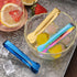 Mini Serving Tongs, Stainless Steel Small Utensils, Ice Tongs, Sugar Tongs, 4.8" (Rainbow Color)