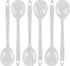 Reston Lloyd 05306M Calypso Basics Melamine Spoon, White, Pack of 6