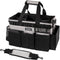 Wearable Cleaning Caddy Bag, Organizer with Handle & Shoulder Straps for Housekeepers, 4 Foldable Dividers (Grey)