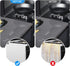 Stainless Steel Stove Gap Covers - Kitchen Stove Counter Gap Filler, Easy to Clean, Retractable Length 13.8" to 27.6"