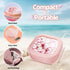Hair Tie Organizer, 4 Pcs Small Portable Storage Holder, Qtip Dispenser for Hair Tie Accessories, Travel Organizer