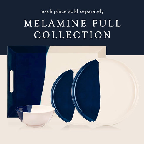 Melamine Side Plates Set of 4, Chip and Break-Resistant, Durable Salad Plates for Indoor and Outdoor, Dishwasher Safe