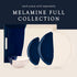 Melamine Side Plates Set of 4, Chip and Break-Resistant, Durable Salad Plates for Indoor and Outdoor, Dishwasher Safe