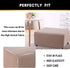 Stretch Ottoman Cover Ottoman Slipcovers Rectangle for Living Room Foot Stool Stretch Covers to Fit Ottoman Foot Rest
