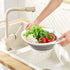 Collapsible Strainer/Colander Set of 2-Piece - 5 Quarts Food-Grade Silicone Kitchen Filter for Pasta, Veggies