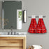 Mweet 4Th 2 Pack American Patriotic Kitchen Hand Towels with Hanging Loop - of July Stars Soft Coral Velvet Tie Towel