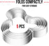 Pack of 5 Mouse Cookie Cutters: Stainless Steel in Different Sizes for Kids Baking