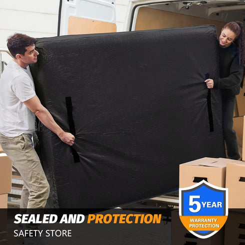 Mattress Bags for Moving - BETU Waterproof Mattress Protector Cover Twin Size with Heavy-Duty Handles and Zipper (2
