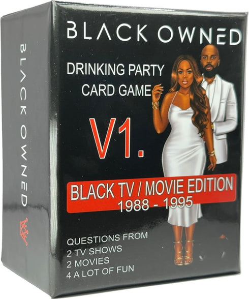 Black Owned - Adult Party Drinking Black People Trivia Card Game - African American