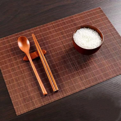Mysummer 2 Pcs Placemats for Dining Table, Heat Insulation Stain-Resistant for Kitchen