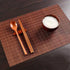 Mysummer 2 Pcs Placemats for Dining Table, Heat Insulation Stain-Resistant for Kitchen