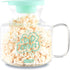Dash Microwave Popcorn Popper for Fresh Movie Theater Style Popcorn at Home - Aqua