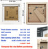 ZXT-parts 8x8 Picture Frames with 6x6 Opening Mat, Square White Solid Wood Frame with Plastic Panel for Tabletop or Wall