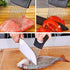 Onion Cut Tomato Slicer, Handy Kitchen Slicing Tool with 10 Even Prongs for Onion Lemon Potato Tomato Slices (Black)